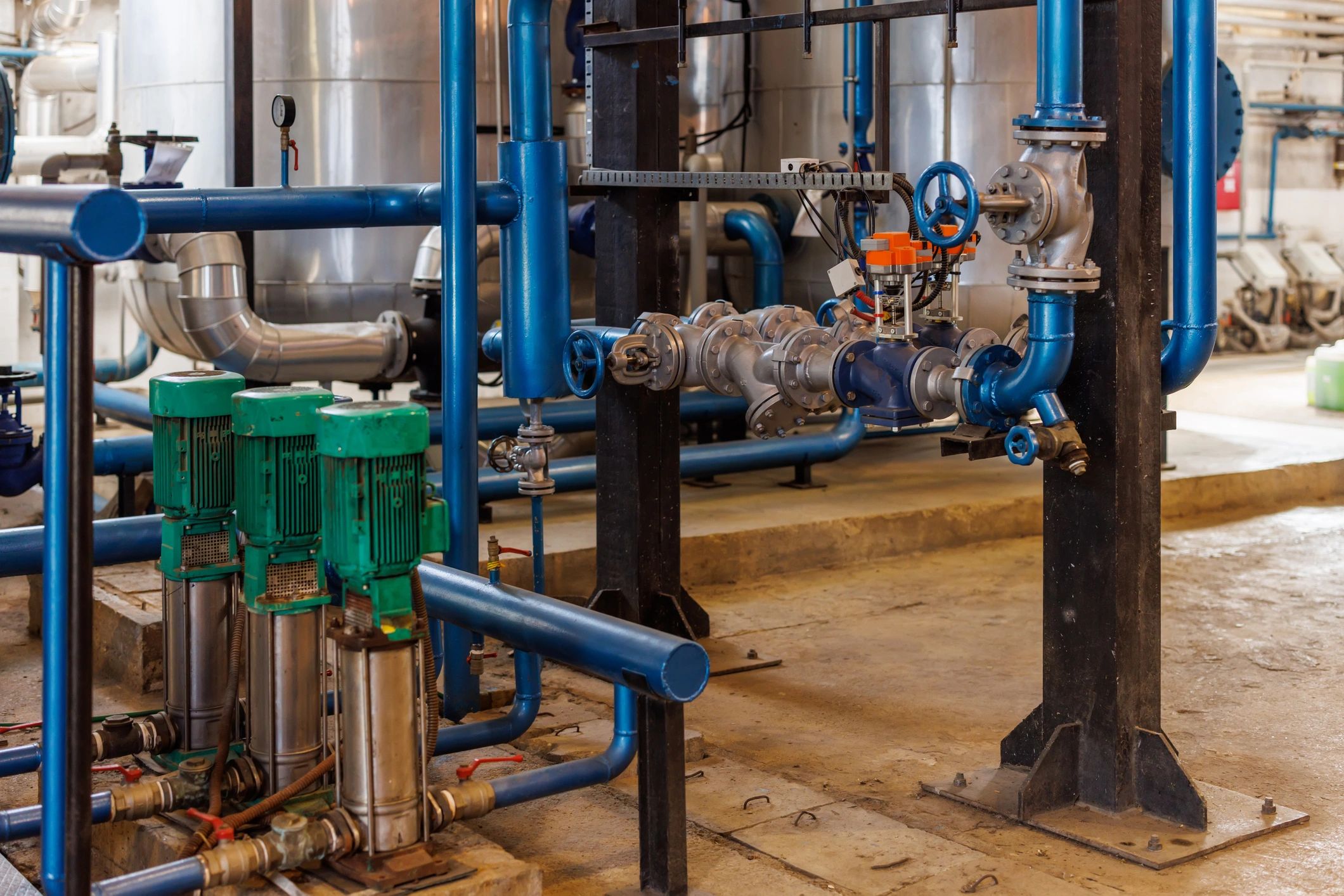 API process pump in oil refinery