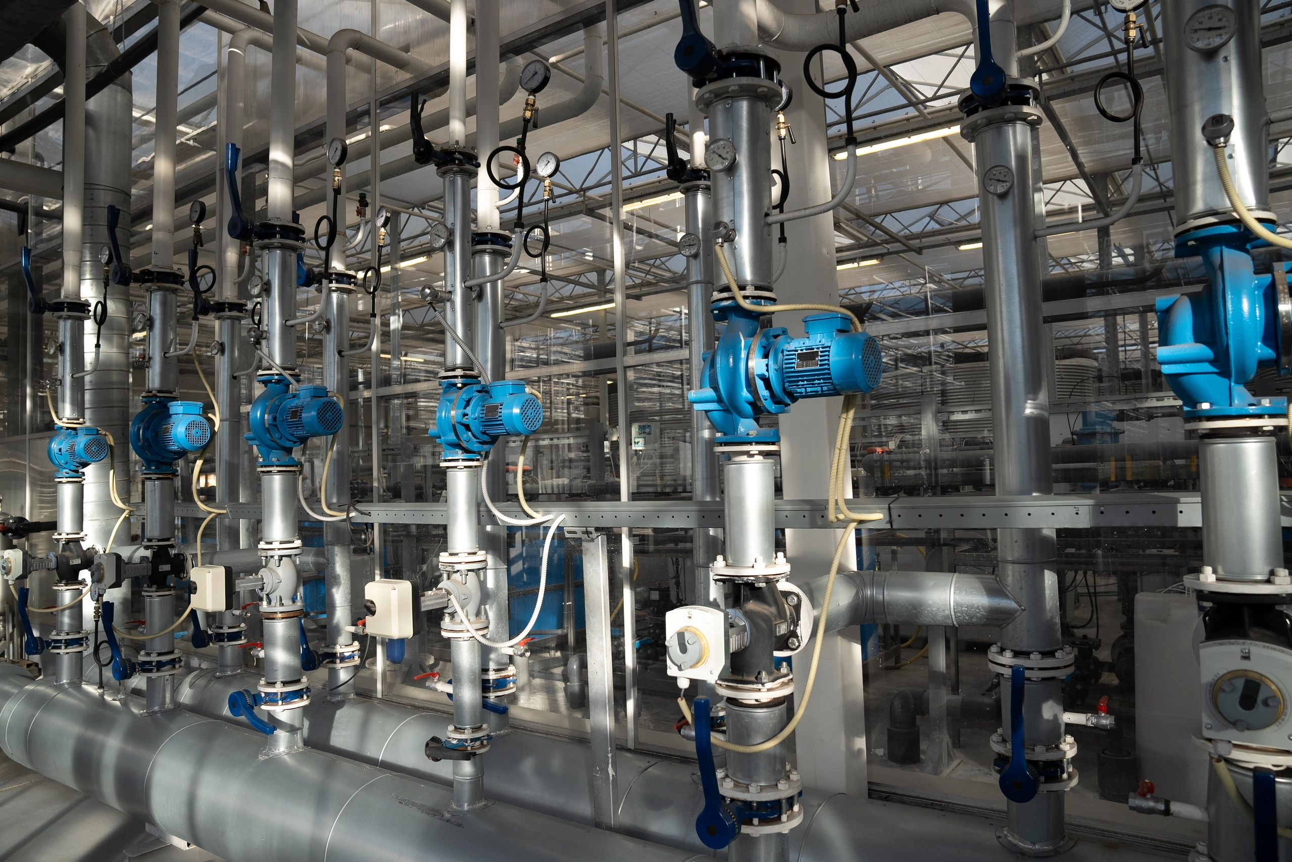 Close-up of reliable pump engineering