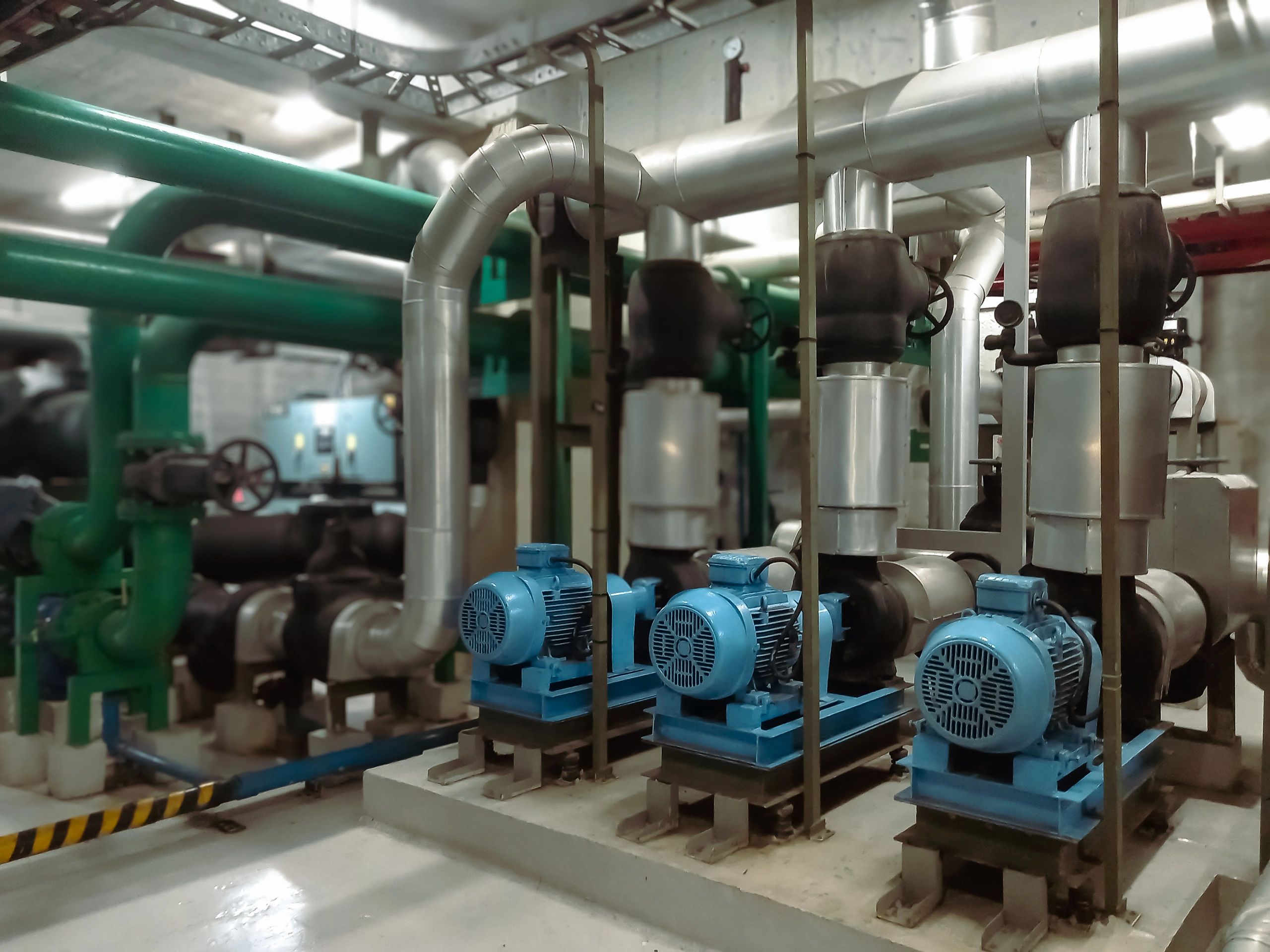 Horizontal pump installation